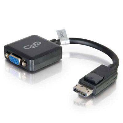 8" DsplyPrt M to VGA F Blk