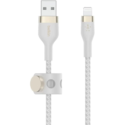 USB A to LTG BRAID SIL 1M W