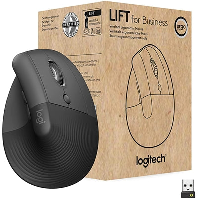 Logitech Lift Vertical Mouse for Business - BOLT (Graphite)