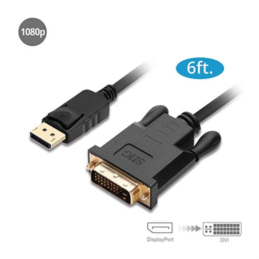 DisplayPort to DVI 6ft Cable