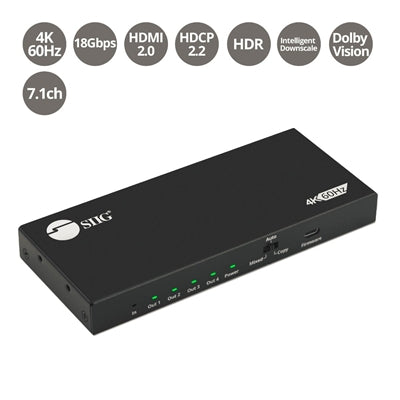 4 Port HDMI 2.0 HDR Splitter