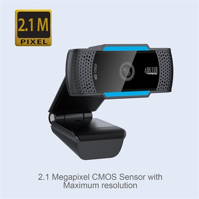 1080p HD Webcam w Dual Mic