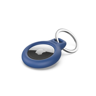 Secure Hldr KeyRing AirTag BLU