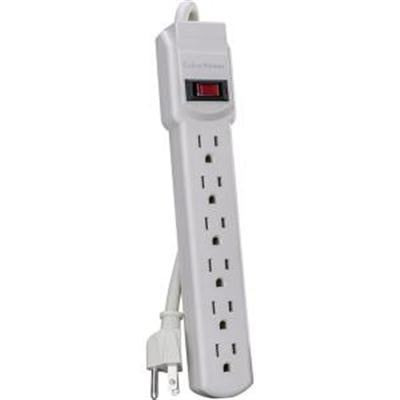 6-outlet power strip, 3' cord.