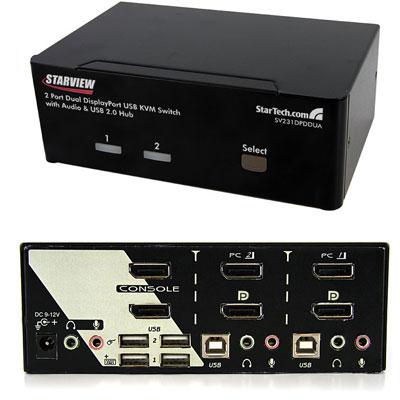 DisplayPort USB KVM Switch