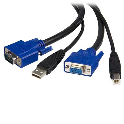 10' 2 in 1 USB KVM Cable