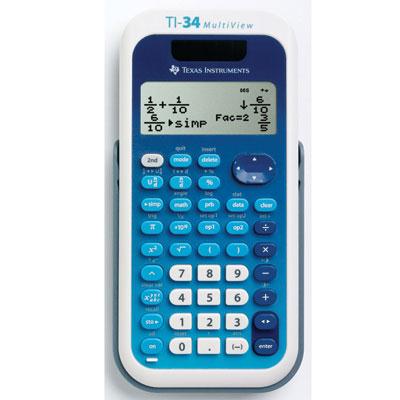 TI 34 Multi View Calc. Blue