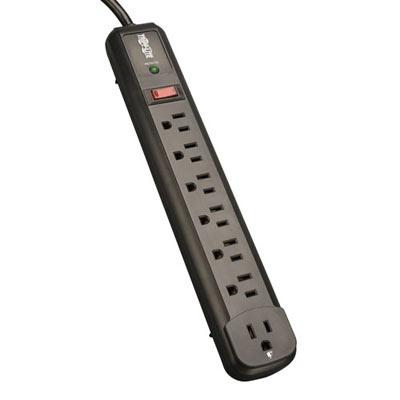 7 Right Angle Outlets Black